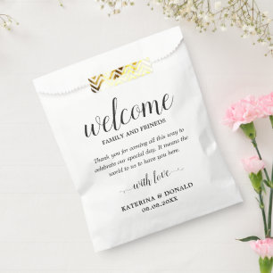 Bolsas de Favor de Bienvenida boda
