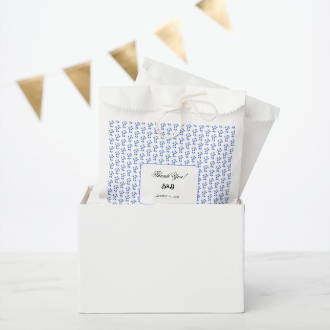 Bolsas de Favor de Boda Campanillas Azules (Fiesta)