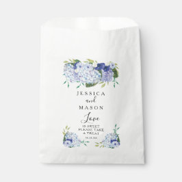 Bolsas de Favor de Boda de Hidrangea Azul