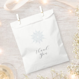 Bolsas de Favor de Boda de Invierno Ice Blue Snowf
