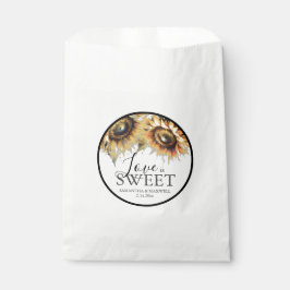 Bolsas de Favor de Boda Girasoles Acuarela