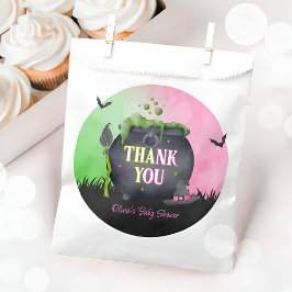 Bolsas de Favor de Bruja de Halloween en Rosa para