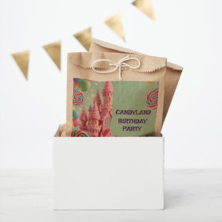 Bolsas de Favor de Cumpleaños 3º Pastel Candyland