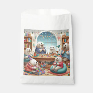 Bolsas de Favor de Cumpleaños Adorable Walrus