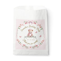 Bolsas de Favor de Cumpleaños Blooms & Bears