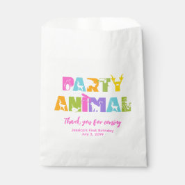 Bolsas de Favor de Cumpleaños Colorosas para Anima