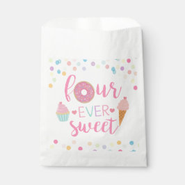 Bolsas de Favor de Cumpleaños de Cuatro Dulces