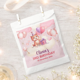Bolsas de Favor de Cumpleaños de Kitty Cat