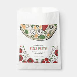 Bolsas de Favor de Cumpleaños Fiesta Pizza
