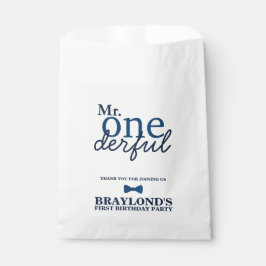 Bolsas de Favor de Cumpleaños Mr Onederful