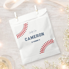 Bolsas de Favor de Cumpleaños Temáticas de Béisbol