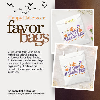 Bolsas de Favor de Feliz Halloween