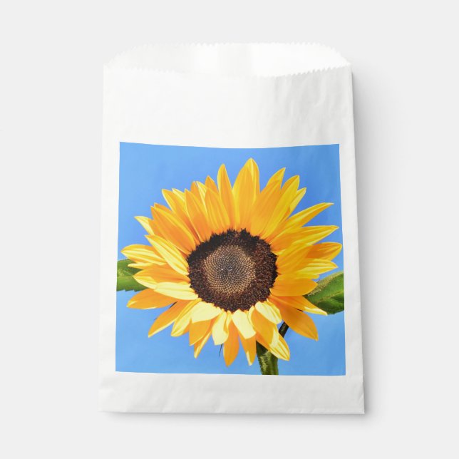 Bolsas de Favor de Girasol Amarillo (Anverso)