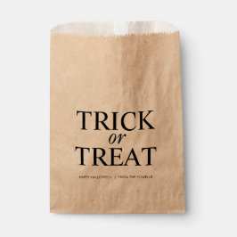 BOLSAS DE FAVOR DE HALLOWEEN CLÁSICO TRUCO O TRATO