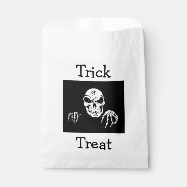 Bolsas de Favor de Halloween/Skeleton (Anverso)