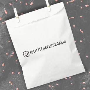 Bolsas de Favor de Instagram Tu Nombre de Insta