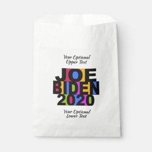Bolsas de favor de JOE BIDEN 2020 texto personaliz