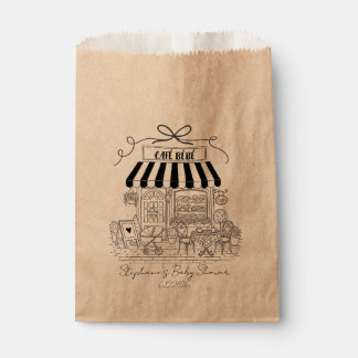 Bolsas de Favor de Kraft Cafe Bebe – Juego de 50
