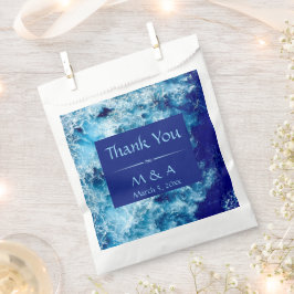 Bolsas de Favor de la Boda de Agua del Océano Azul