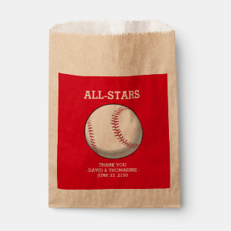 Bolsas de Favor de la Boda de Béisbol