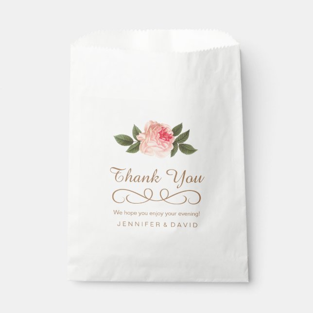 Bolsas de Favor de la Boda de Coral Peonie (50) (Anverso)