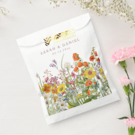 Bolsas de Favor de la Boda de Flores Silvestres