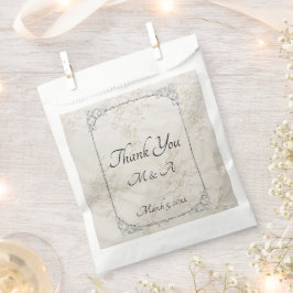 Bolsas de Favor de la Boda de Lace Embroidadas