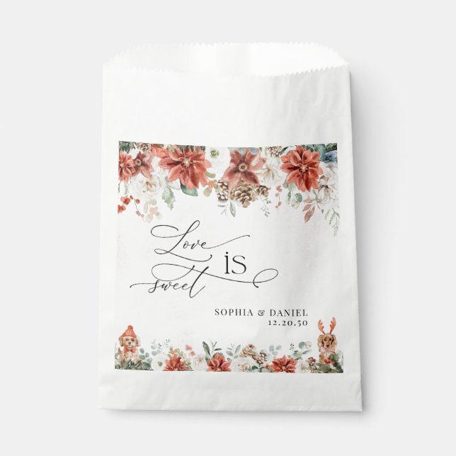 Bolsas de Favor de la Boda Pinecone de la Verdor R (Anverso)