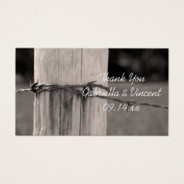 Bolsas de Favor de la Boda Rural Post Country Ranc