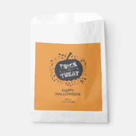 Bolsas De Favor De La Calabaza De Trick O Trek Hal