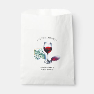Bolsas de Favor de la Ducha Bridal de Vino Rojo