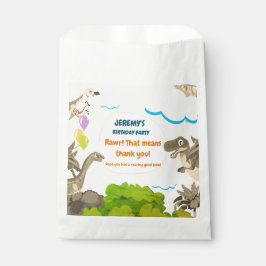 Bolsas de Favor de la Fiesta de Cumpleaños Dino