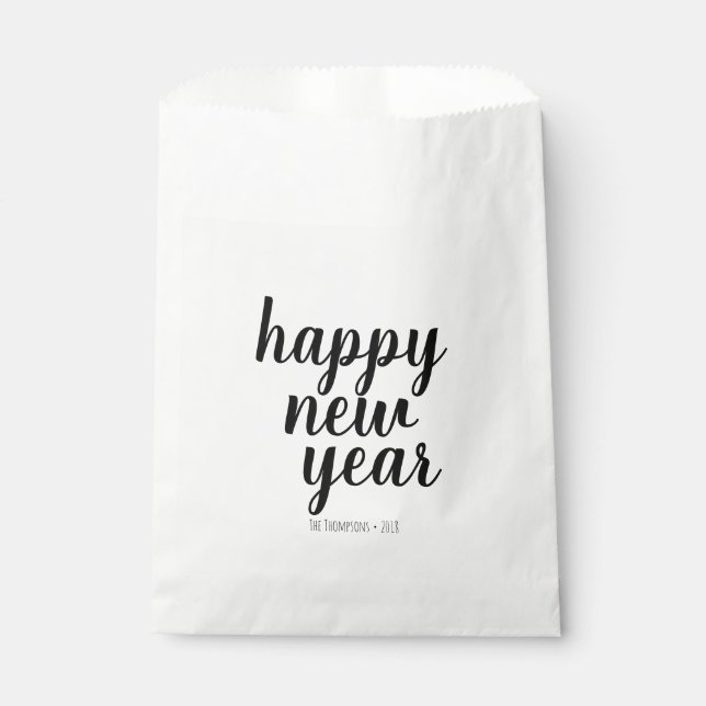 Bolsas de Favor de la Fiesta de Guión de Año Nuevo (Anverso)