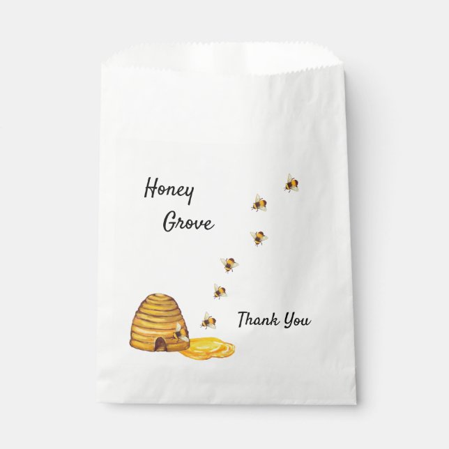 Bolsas de Favor de Negocios de Honey (Anverso)
