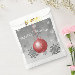 Bolsas de Favor de Ornamento de Navidad Red Fancy
