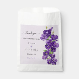 Bolsas de Favor de Violetas Púrpura Profundo