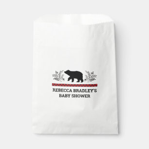 Bolsas de Favor del Bebe Boy Bear Lumberjack