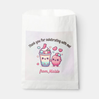 Bolsas de Favor del Cumpleaños del Té de la Burbuj