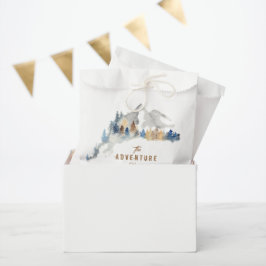 Bolsas de Favor del Monograma Rústico Boda de Mont