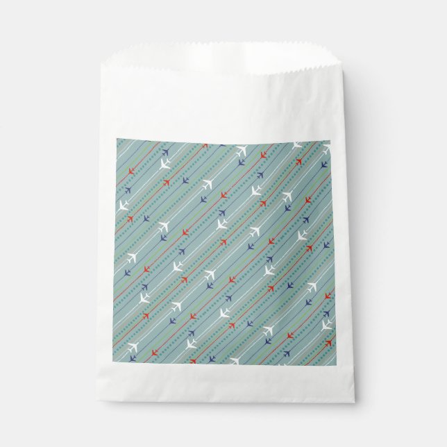 Bolsas de Favor del Patrón del Avión Retro (Anverso)