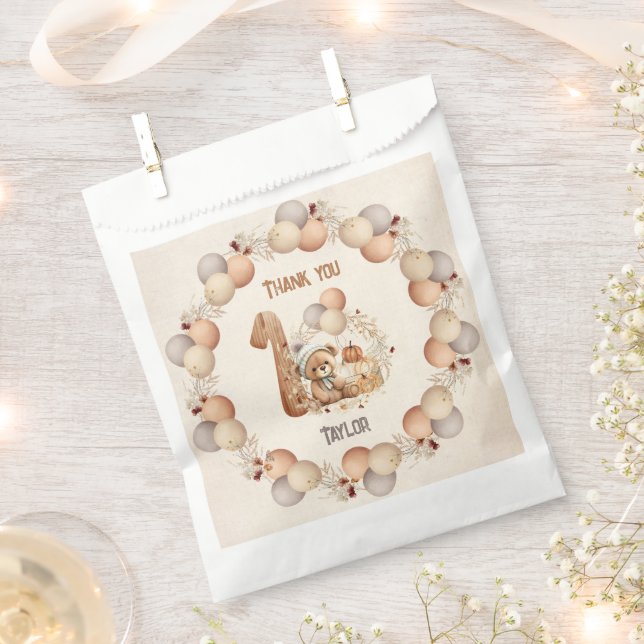 Bolsas de Favor del Primer Cumpleaños antes del ot (Cortado)