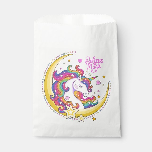 Bolsas de Favor Mágico de Unicorn (Anverso)