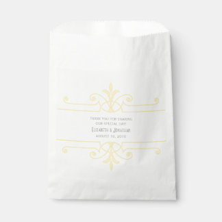 Bolsas de Favor Ornamentales Amarillo v2 Fancy