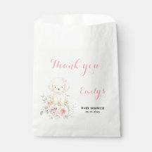 Bolsas de Favor para Baby Shower de Niña Dorada co