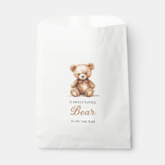 Bolsas de Favor para Baby Shower de Osito de Peluc