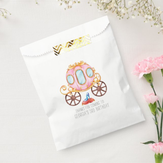 Bolsas de Favor para Cumpleaños de Princesa de Cue (Sellado)