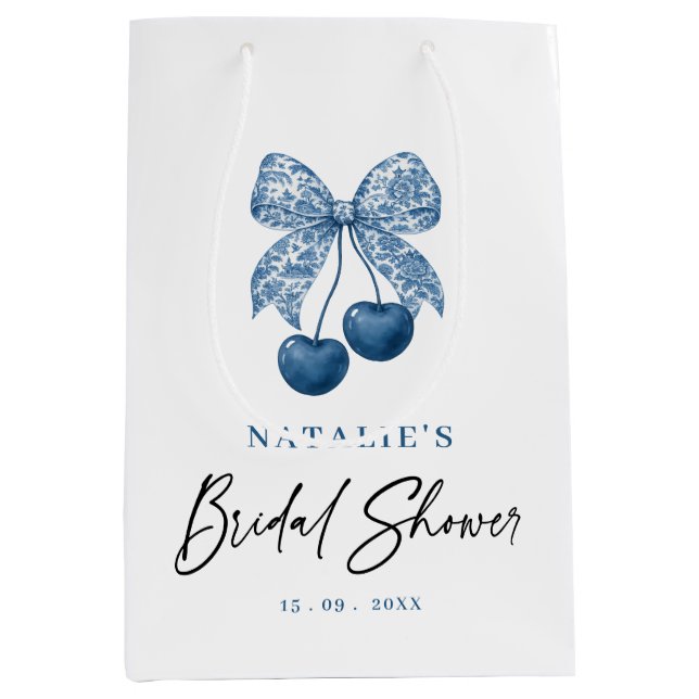 Bolsas de Favor para Despedida de Soltera con Lazo (Anverso)
