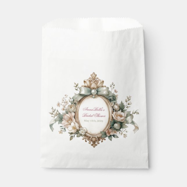 Bolsas de Favor para Despedida de Soltera | Rosa F (Anverso)