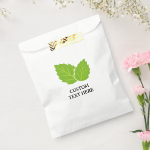 Bolsas de favor personalizadas con diseño de logo 