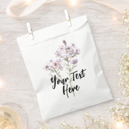 Bolsas de Favor Personalizadas Con Flores Silvestr